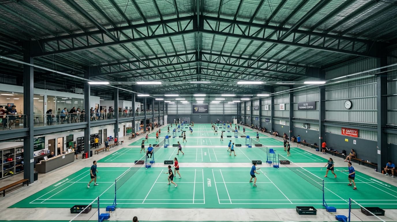 Badminton Academy Shed