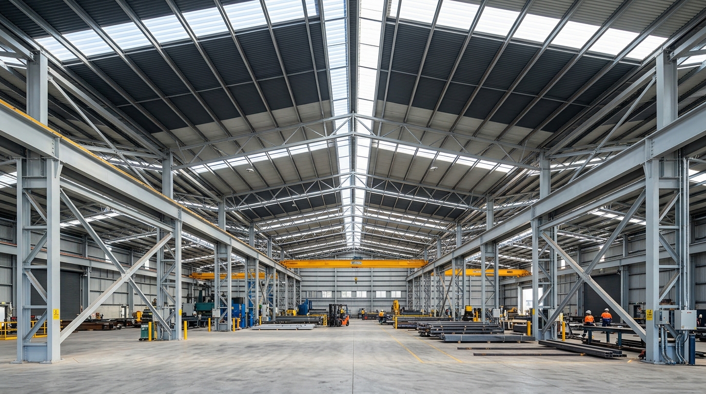 Industrial Factory Tin Shed Work & Complete Interior Solution
